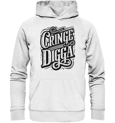 Cringe Digga - Organic Hoodie - Hoodies (White, XS, ) - GruemArt