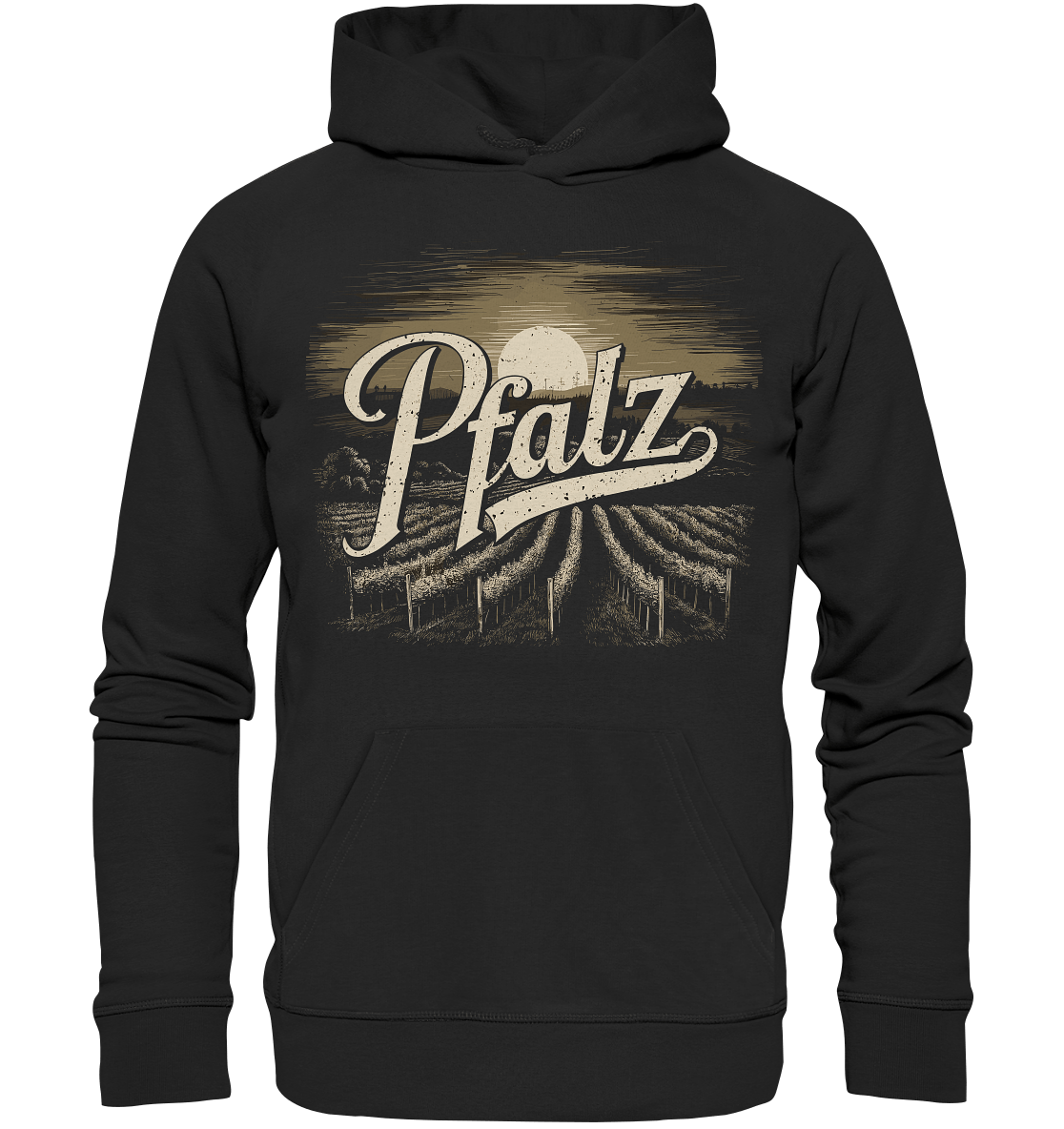 Love Pfalz - Organic Hoodie - Hoodie (Black, XS, ) - GruemArt