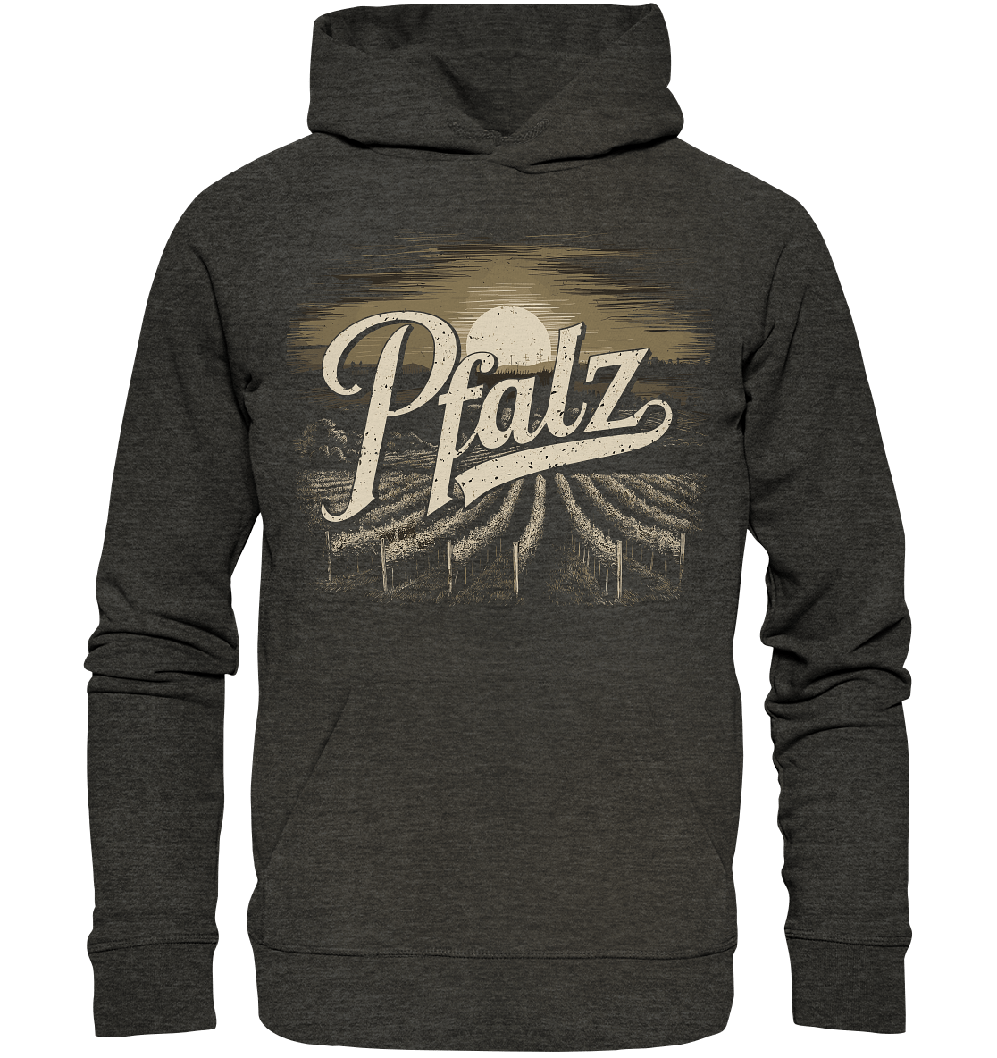 Love Pfalz - Organic Hoodie - Hoodie (Dark Heather Grey, XS, ) - GruemArt