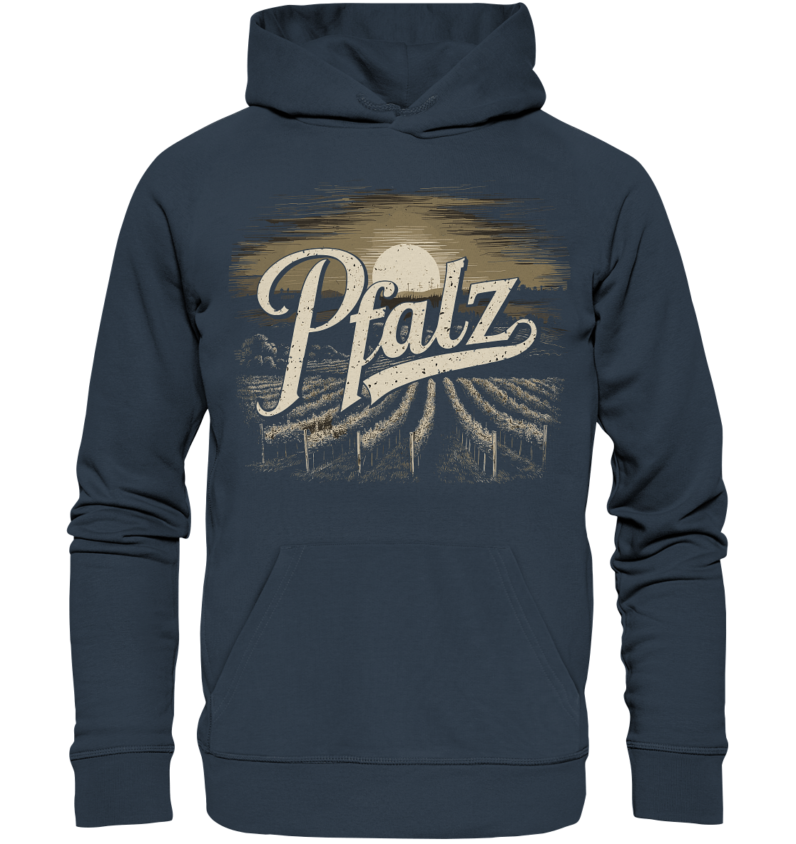 Love Pfalz - Organic Hoodie - Hoodie (India Ink Grey, XS, ) - GruemArt