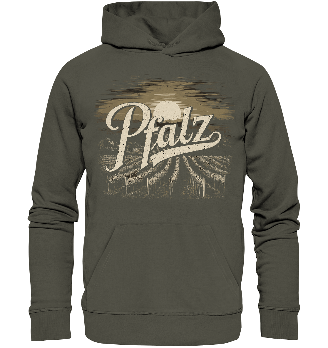 Love Pfalz - Organic Hoodie - Hoodie (Khaki, XS, ) - GruemArt