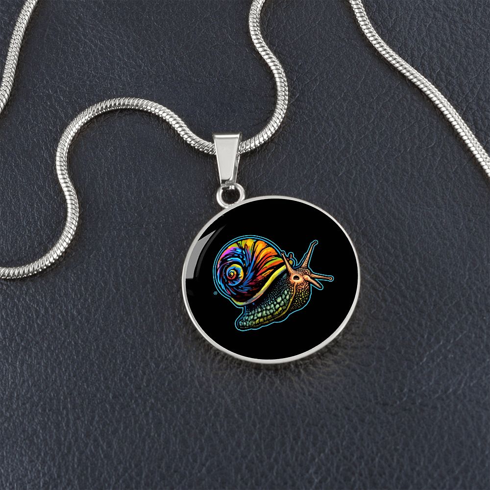 DMT Snail - Jewelry (Luxury Necklace (Silver), No, ) - GruemArt