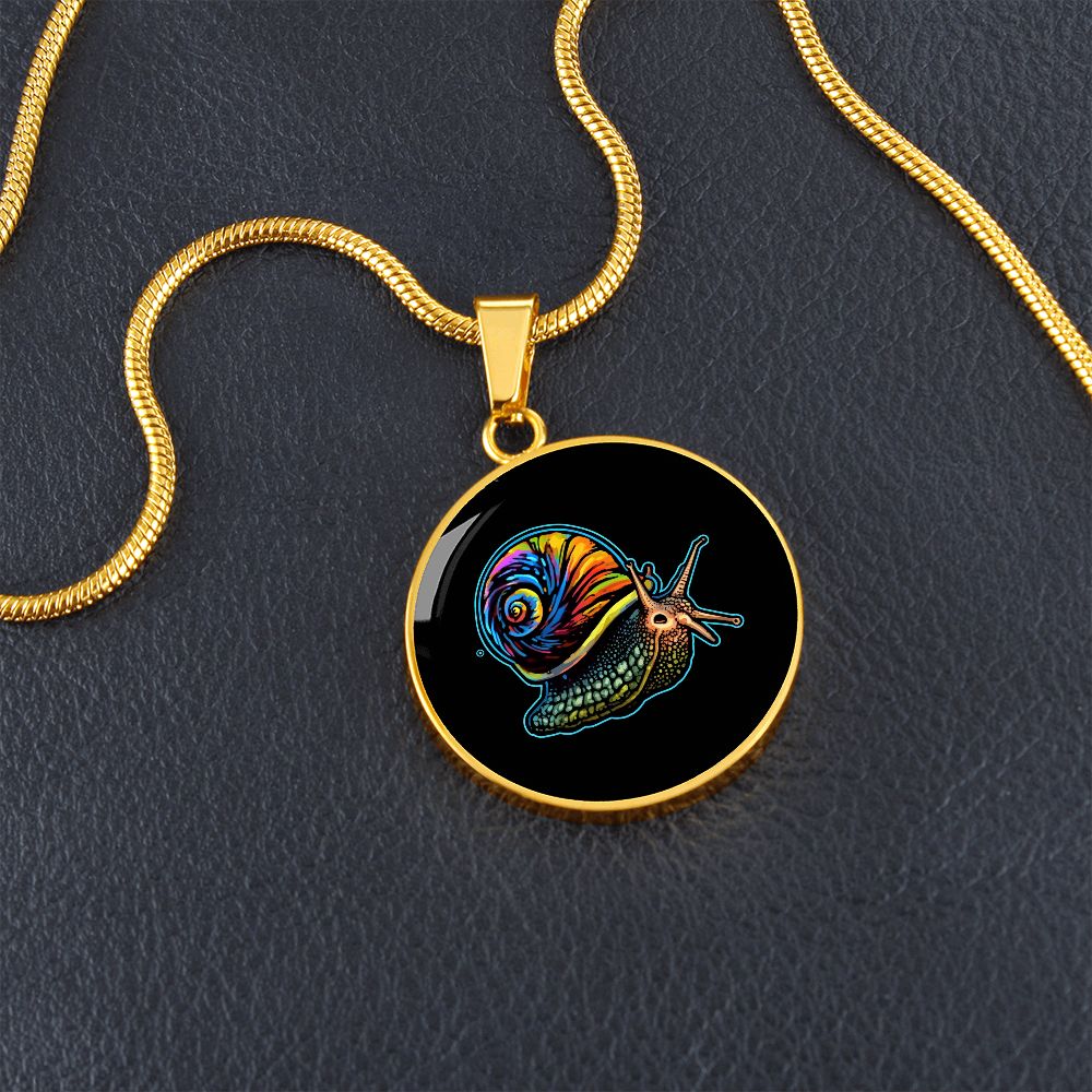 DMT Snail - Jewelry (Luxury Necklace (Gold), No, ) - GruemArt