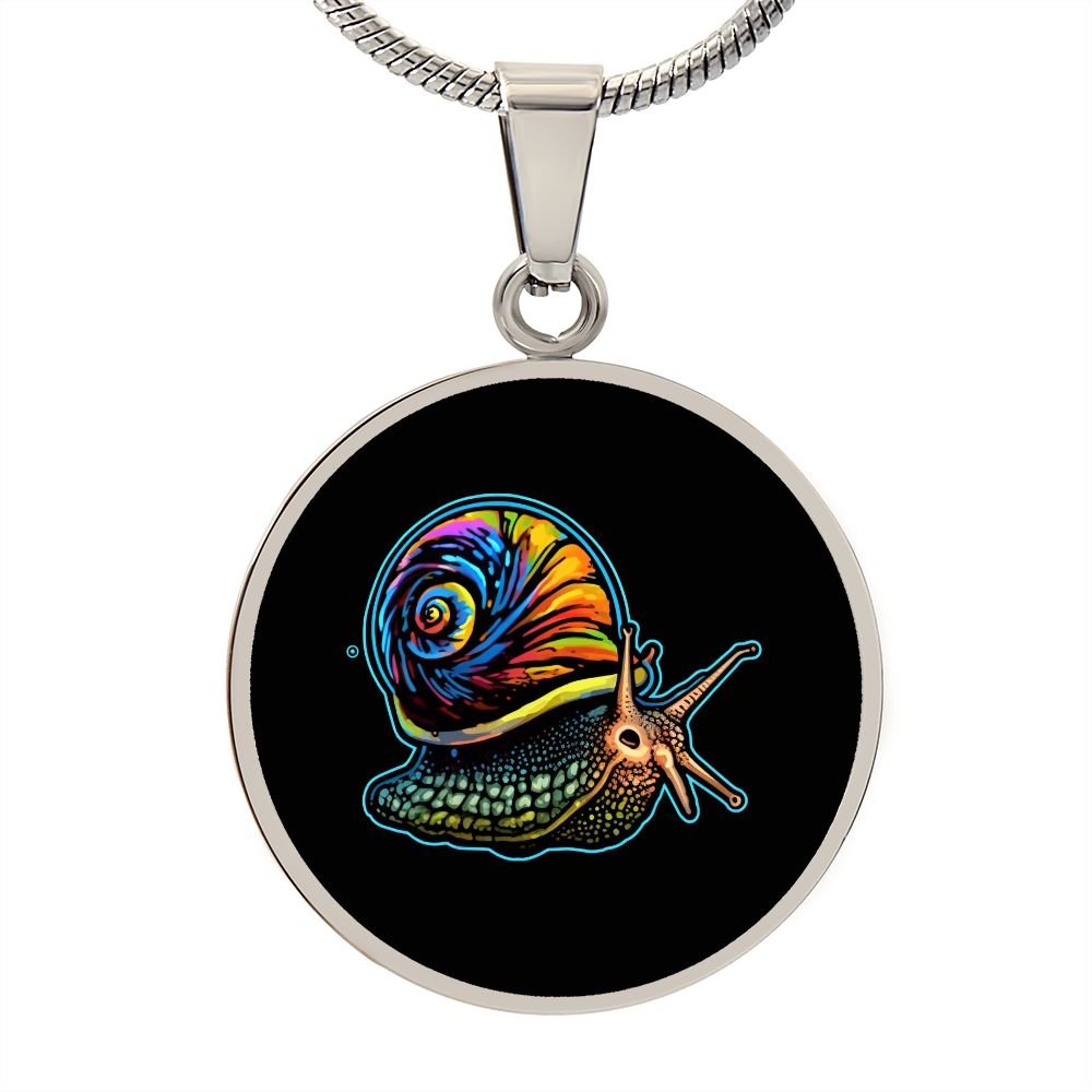 DMT Snail - Jewelry (Luxury Necklace (Silver), No, ) - GruemArt