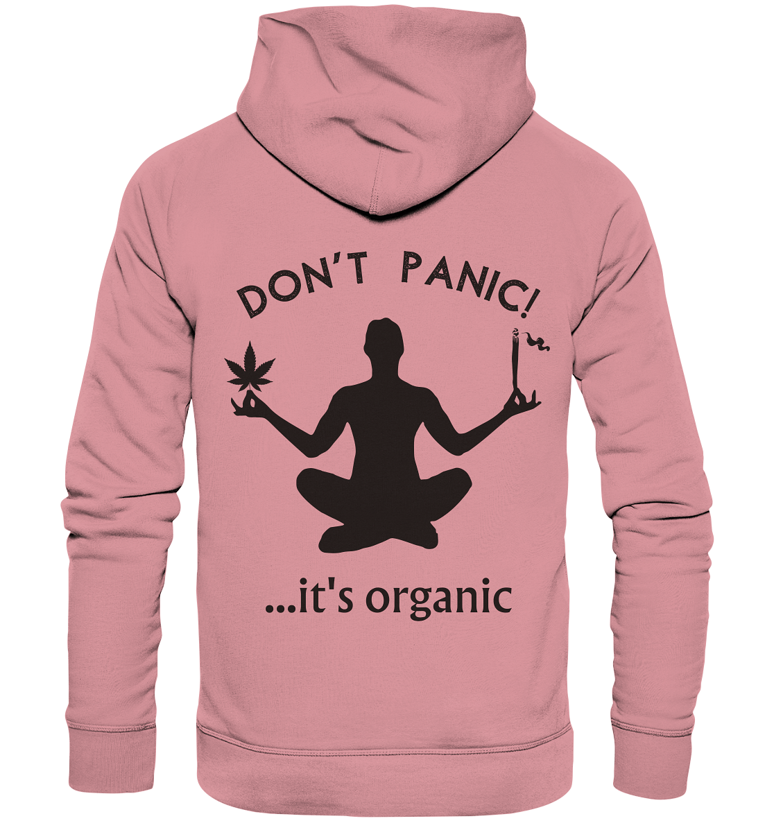 Don't panic... it's organic - Organic Basic Hoodie - Hoodie (Canyon Pink, XS, ) - GruemArt