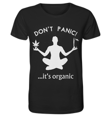 Don't panic... it's organic - Organic Basic Shirt - Unisex Shirt (Black, S, ) - GruemArt