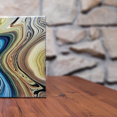 Double Swirl 3 - Gemälde (25x30cm/10x12'', , ) - GruemArt