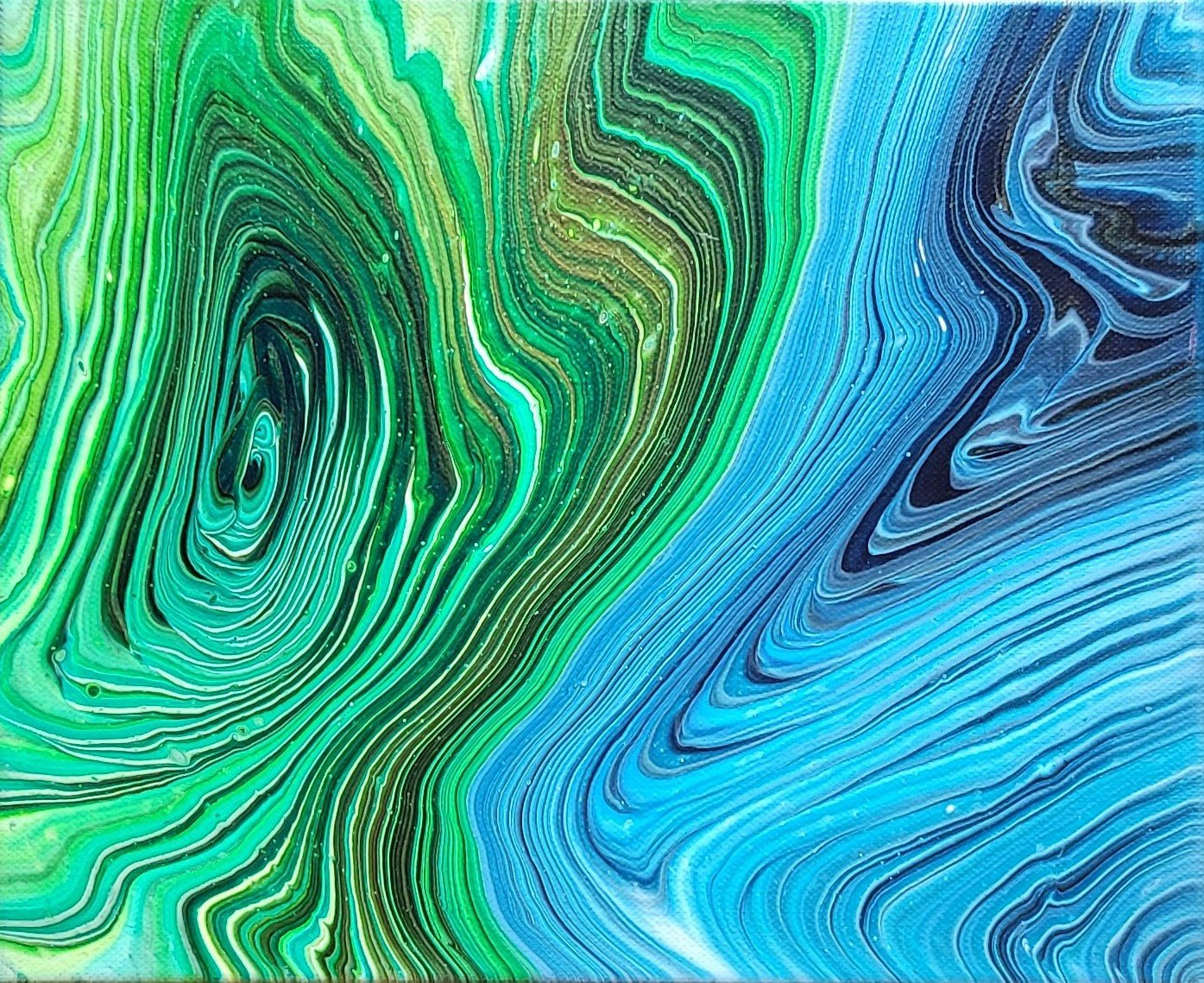 Double Swirl 4 - Not Another Swirl - Gemälde (25x30cm/10x12'', , ) - GruemArt