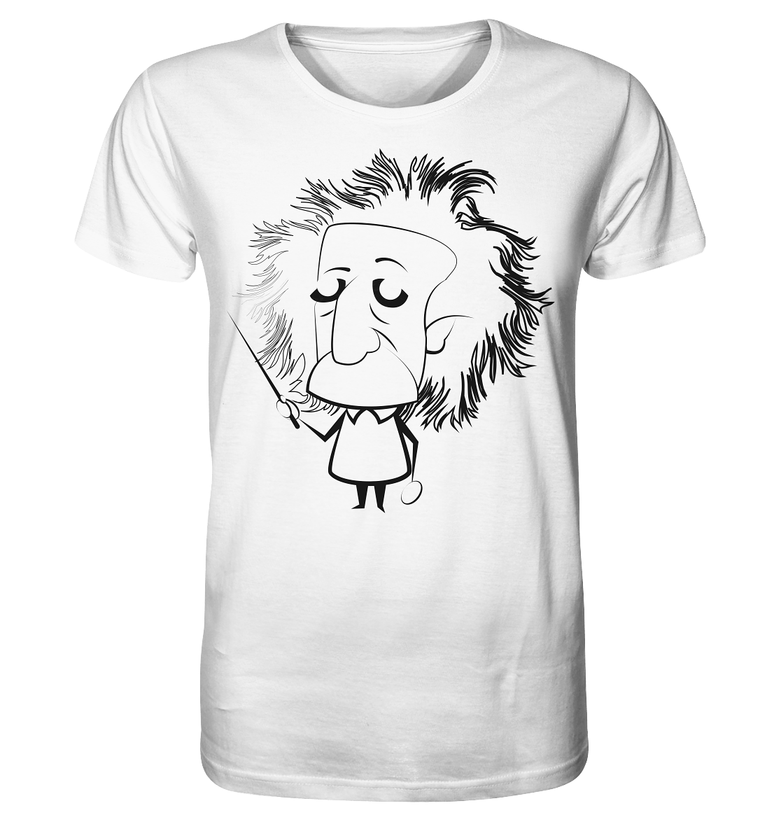 Einstein Sketch - Unisex Shirt - Unisex-Shirts (Weiß, S, ) - GruemArt