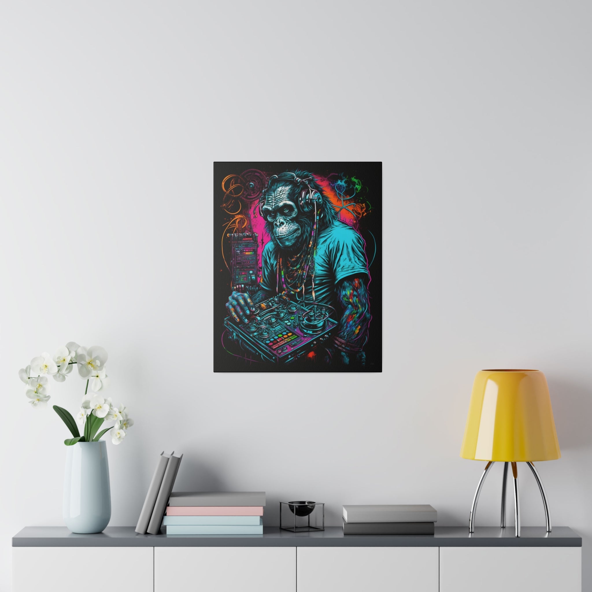 Funky Monkey - Leinwanddruck auf Keilrahmen - Leinwanddruck (40x50cm, 1.9cm, ) - GruemArt