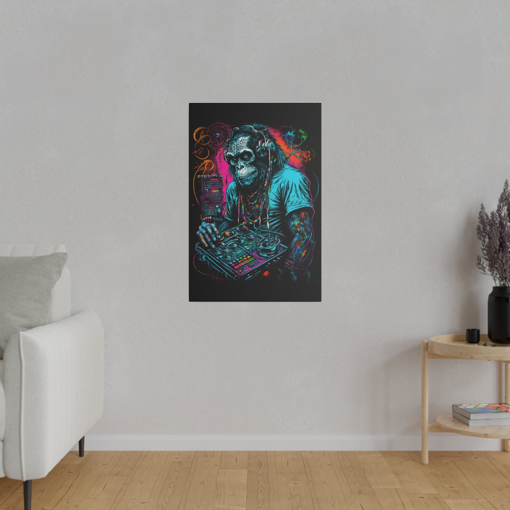 Funky Monkey - Leinwanddruck auf Keilrahmen - Leinwanddruck (50x75cm, 1.9cm, ) - GruemArt