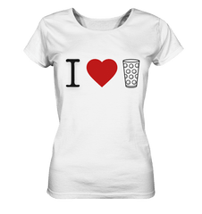 I LOVE SCHORLE BUNT - Ladies Organic Shirt - Lady-Shirts (White, XS, ) - GruemArt