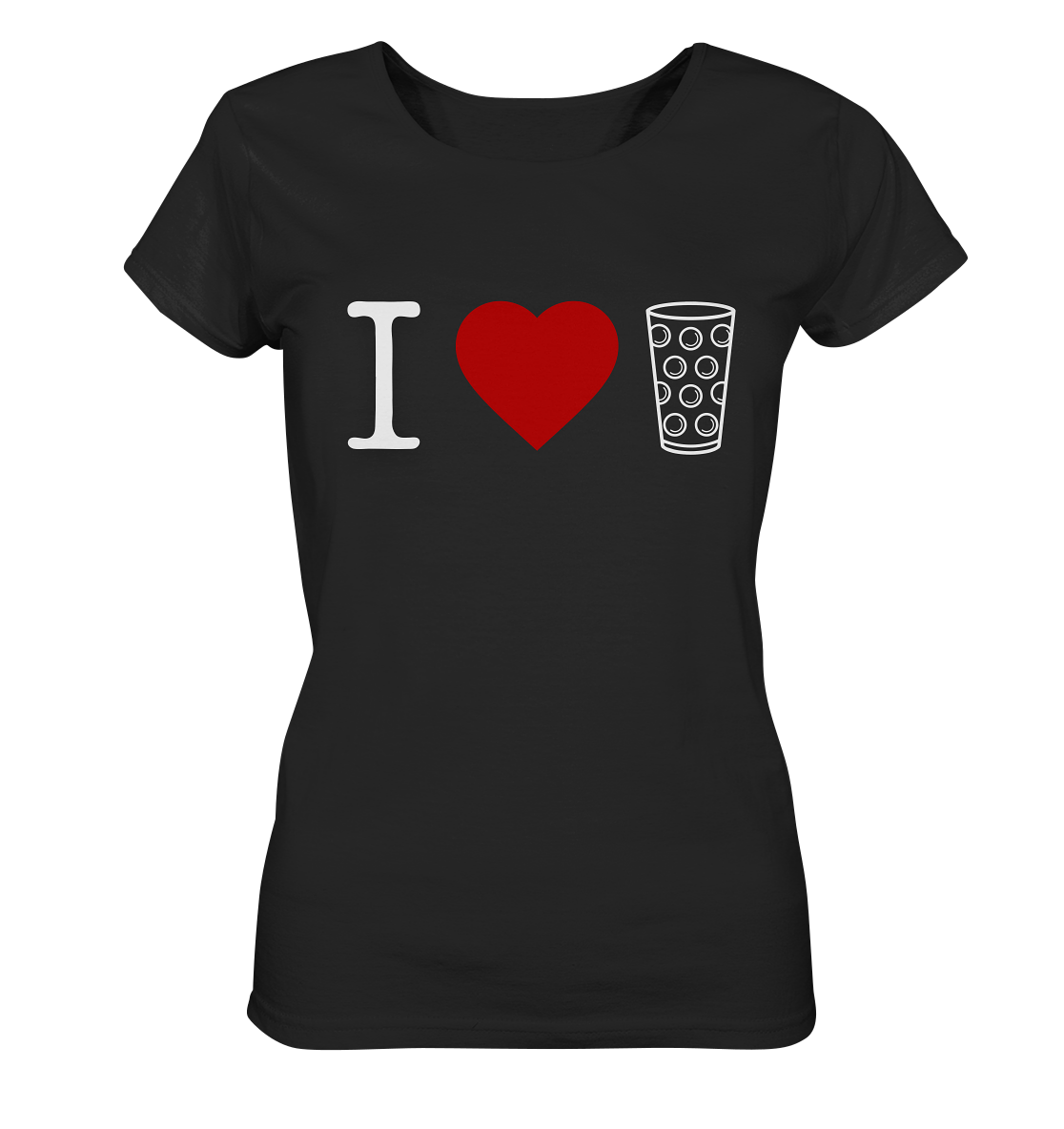 I LOVE SCHORLE BUNT - Ladies Organic Shirt - Lady-Shirts (Black, XS, ) - GruemArt