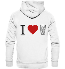 I LOVE SCHORLE BUNT - Organic Basic Hoodie - Hoodies (White, XS, ) - GruemArt