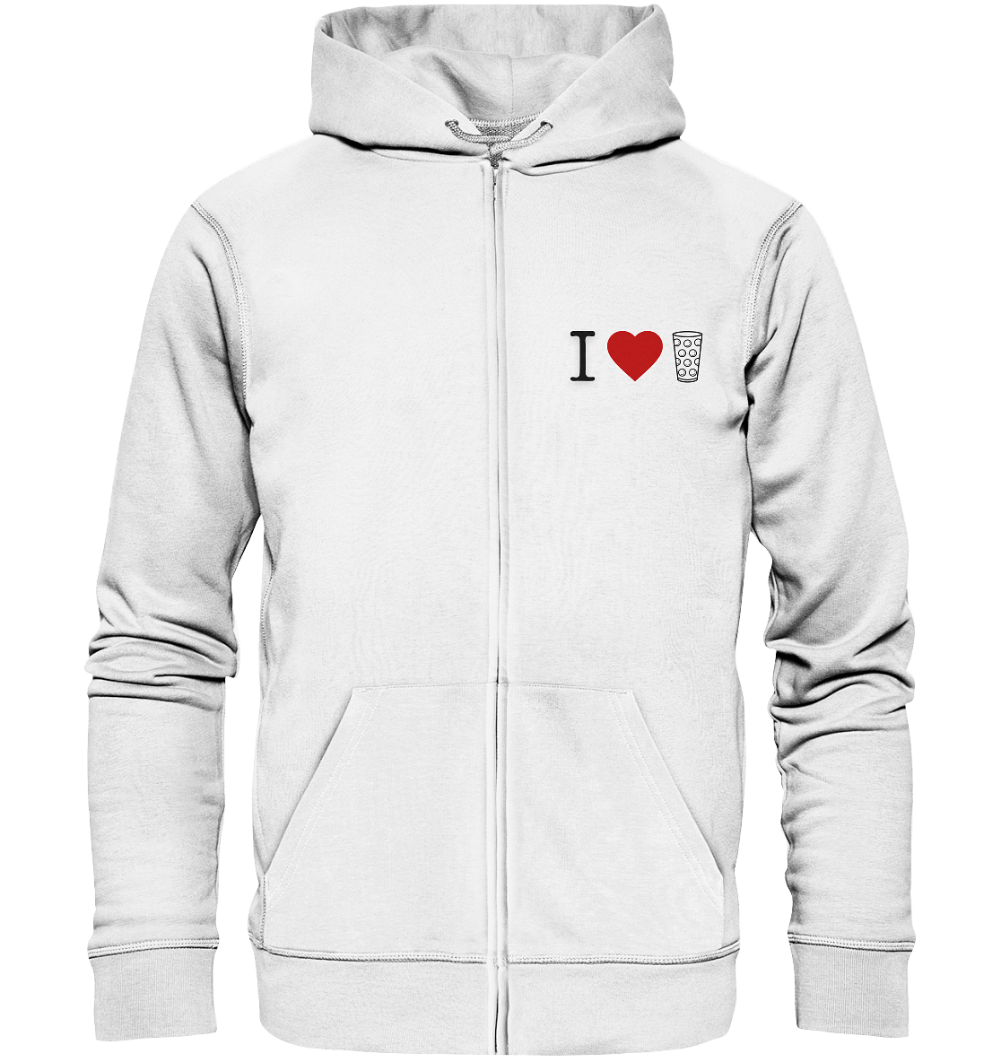 I LOVE SCHORLE BUNT - Organic Zipper - Jacken/ Zipper (White, S, ) - GruemArt