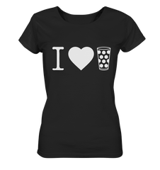 I LOVE SCHORLE - Ladies Organic Basic Shirt - Lady-Shirts (Black, S, ) - GruemArt