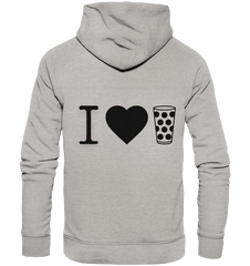 I LOVE SCHORLE - Organic Basic Hoodie - Hoodies (Heather Grey, XS, ) - GruemArt