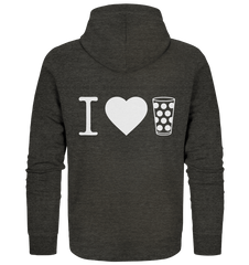 I LOVE SCHORLE - Organic Zipper - Jacken/ Zipper (Dark Heather Grey, S, ) - GruemArt