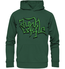 Junkstyle - Organic Basic Hoodie - Hoodies (Bottle Green, XS, ) - GruemArt