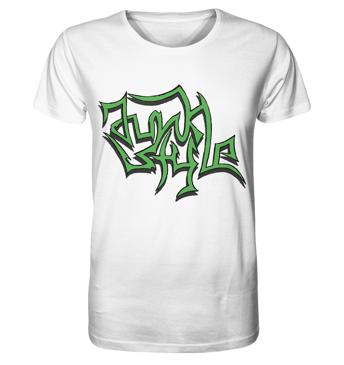 Junkstyle - Organic Shirt - Unisex-Shirts (White, XS, ) - GruemArt