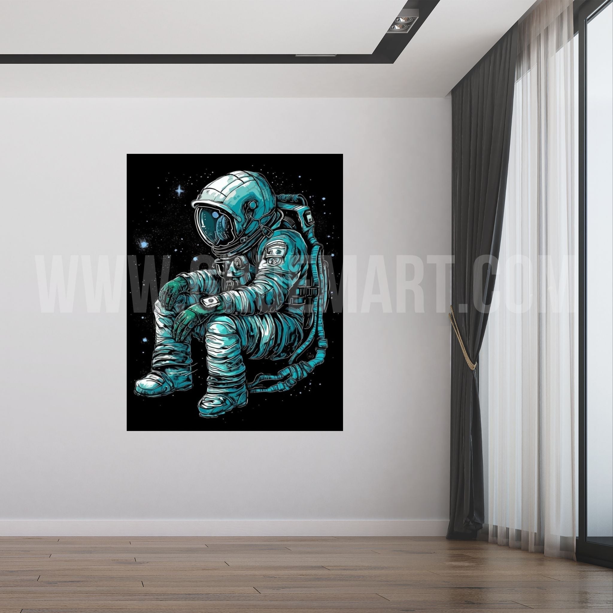 Lost In Space - Leinwanddruck auf Keilrahmen - Leinwanddruck (8″ x 10″, 0.75'', ) - GruemArt