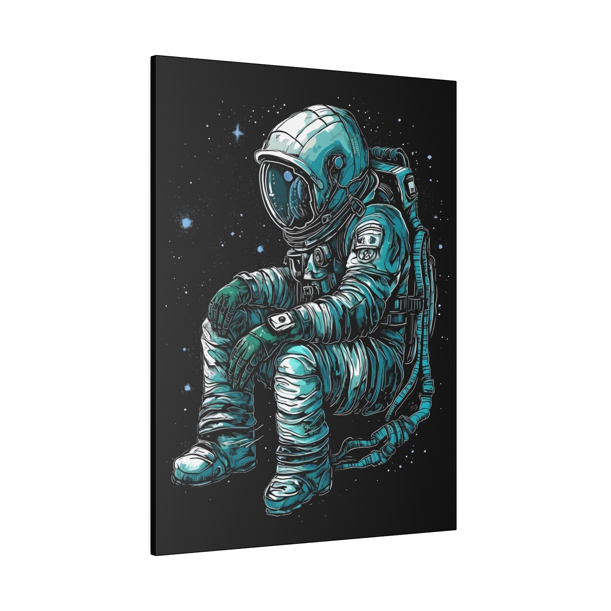 Lost In Space - Leinwanddruck auf Keilrahmen - Leinwanddruck (8″ x 10″, 0.75'', ) - GruemArt