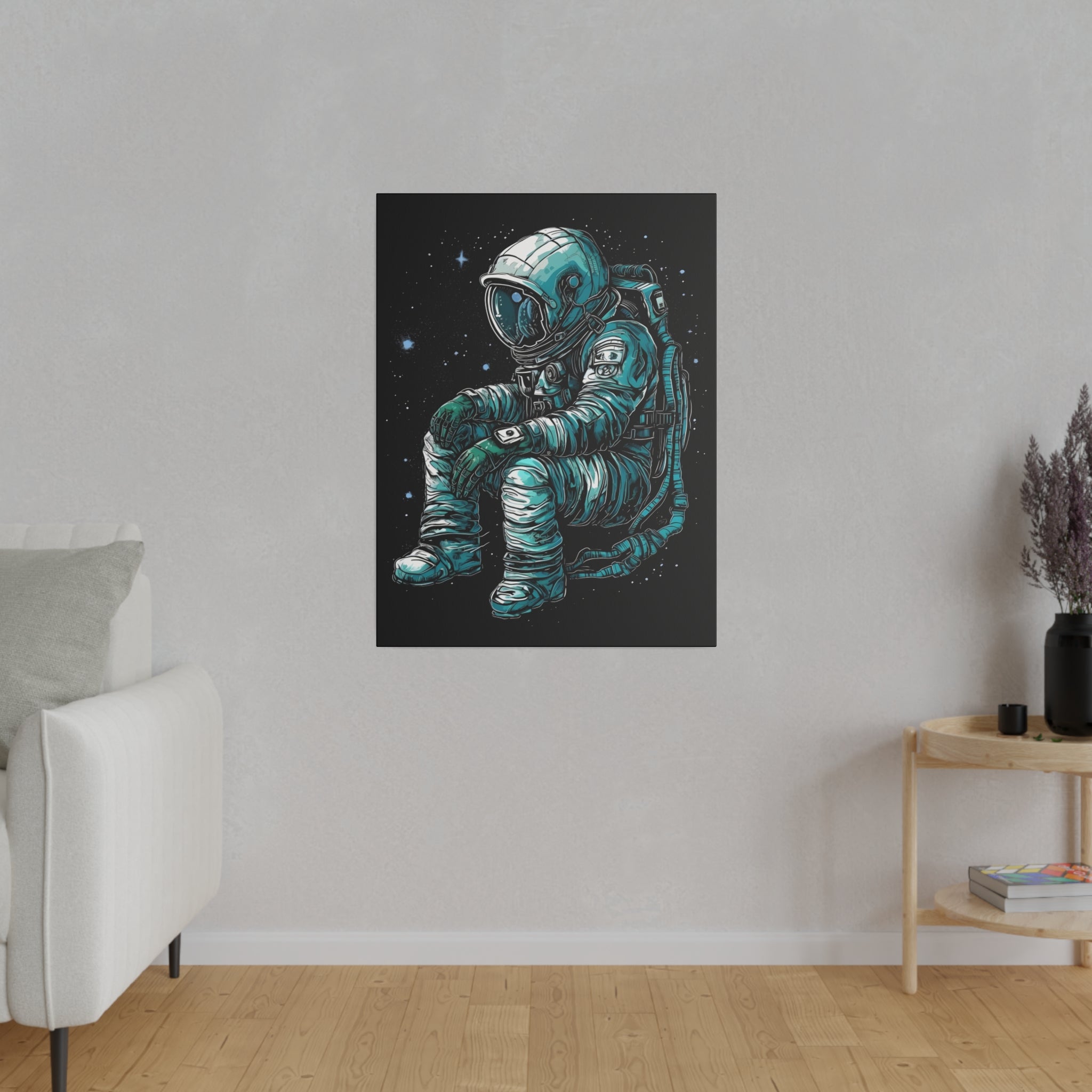 Lost In Space - Leinwanddruck auf Keilrahmen - Leinwanddruck (24" x 32", 0.75'', ) - GruemArt