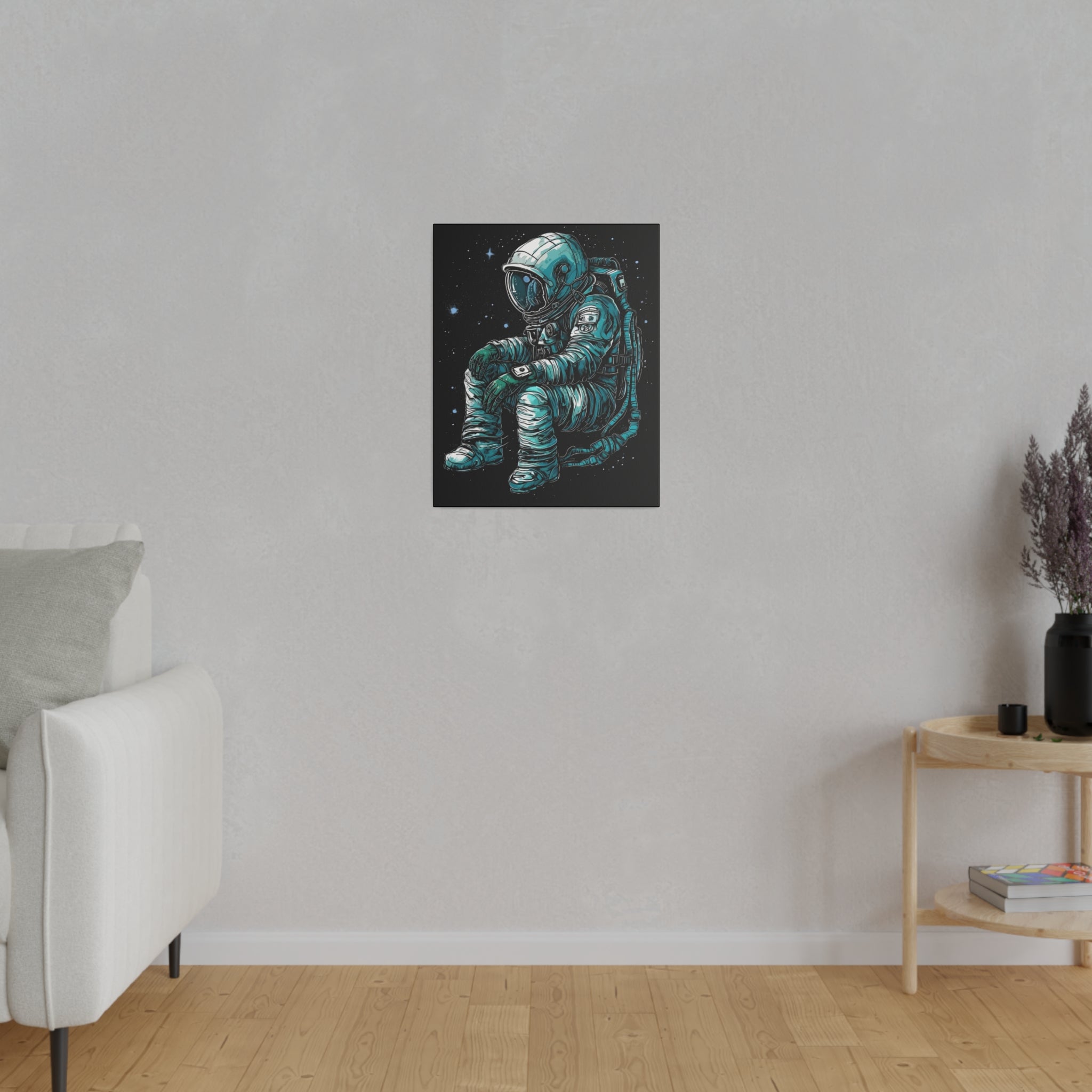 Lost In Space - Leinwanddruck auf Keilrahmen - Leinwanddruck (16″ x 20″, 0.75'', ) - GruemArt