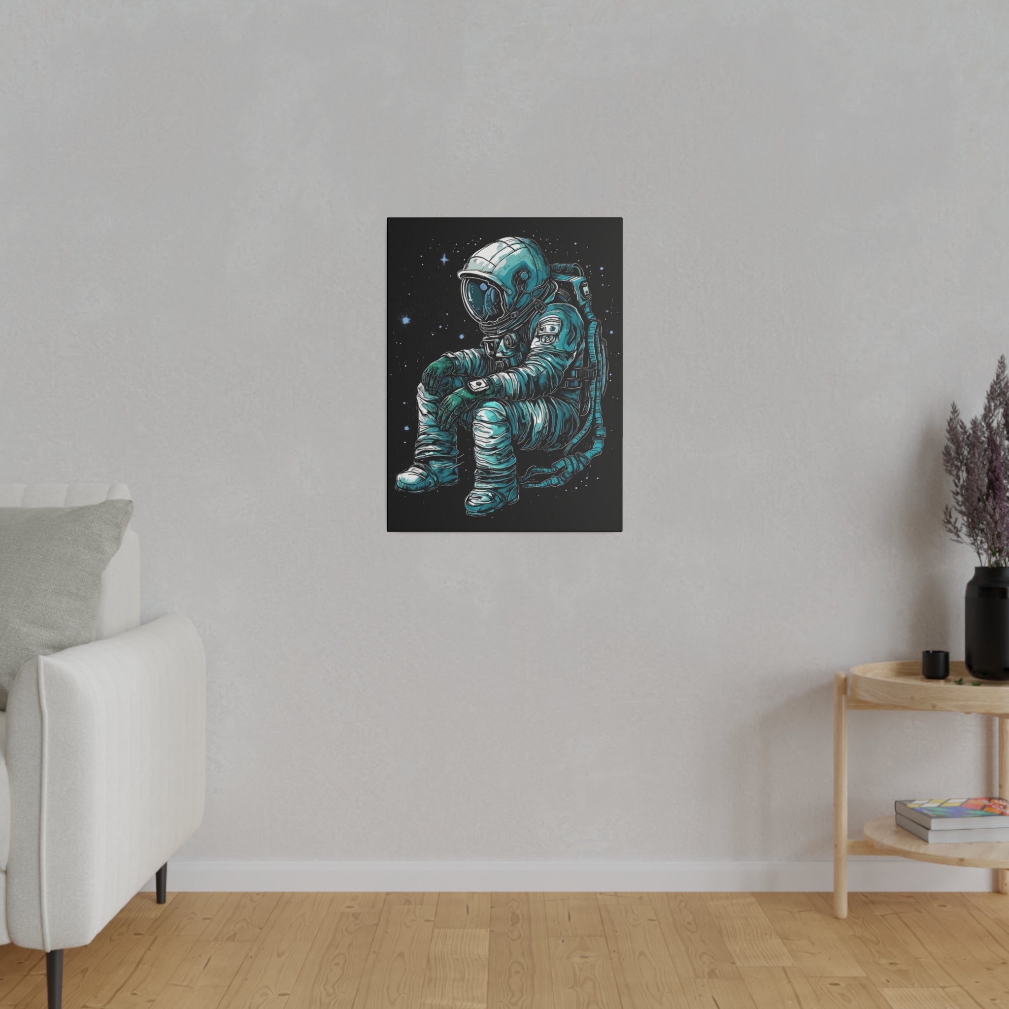 Lost In Space - Leinwanddruck auf Keilrahmen - Leinwanddruck (18″ x 24″, 0.75'', ) - GruemArt