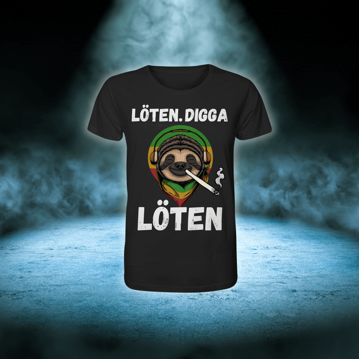 LÖTEN DIGGA - SHIRT UNISEX - Unisex-Shirts (Schwarz, S, ) - GruemArt