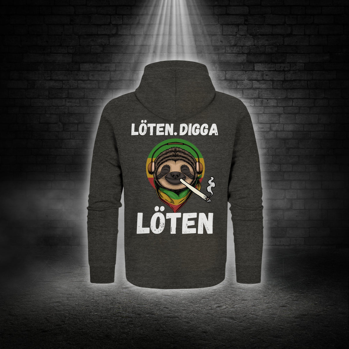 LÖTEN DIGGA - ZIPPER UNISEX - Jacken/ Zipper (Dunkelgrau meliert, S, ) - GruemArt