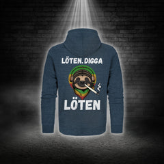 LÖTEN DIGGA - ZIPPER UNISEX - Jacken/ Zipper (Dunkelblau meliert, S, ) - GruemArt