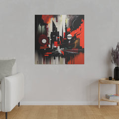 New New Amsterdam - Leinwanddruck auf Keilrahmen - Canvas (14" x 14" (Square), 0.75'', ) - GruemArt