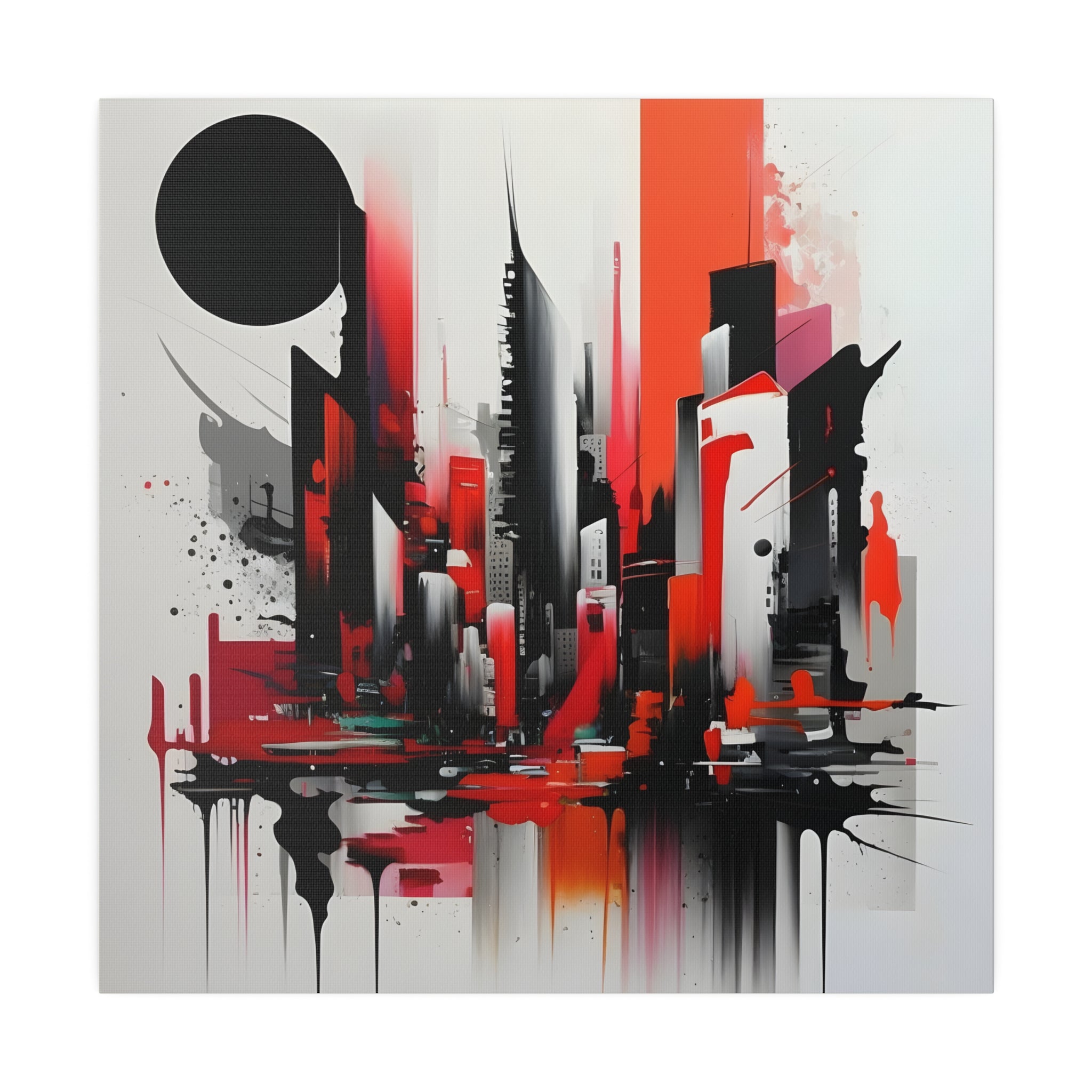 New Taiwan - Leinwanddruck auf Keilrahmen - Canvas (14" x 14" (Square), 0.75'', ) - GruemArt