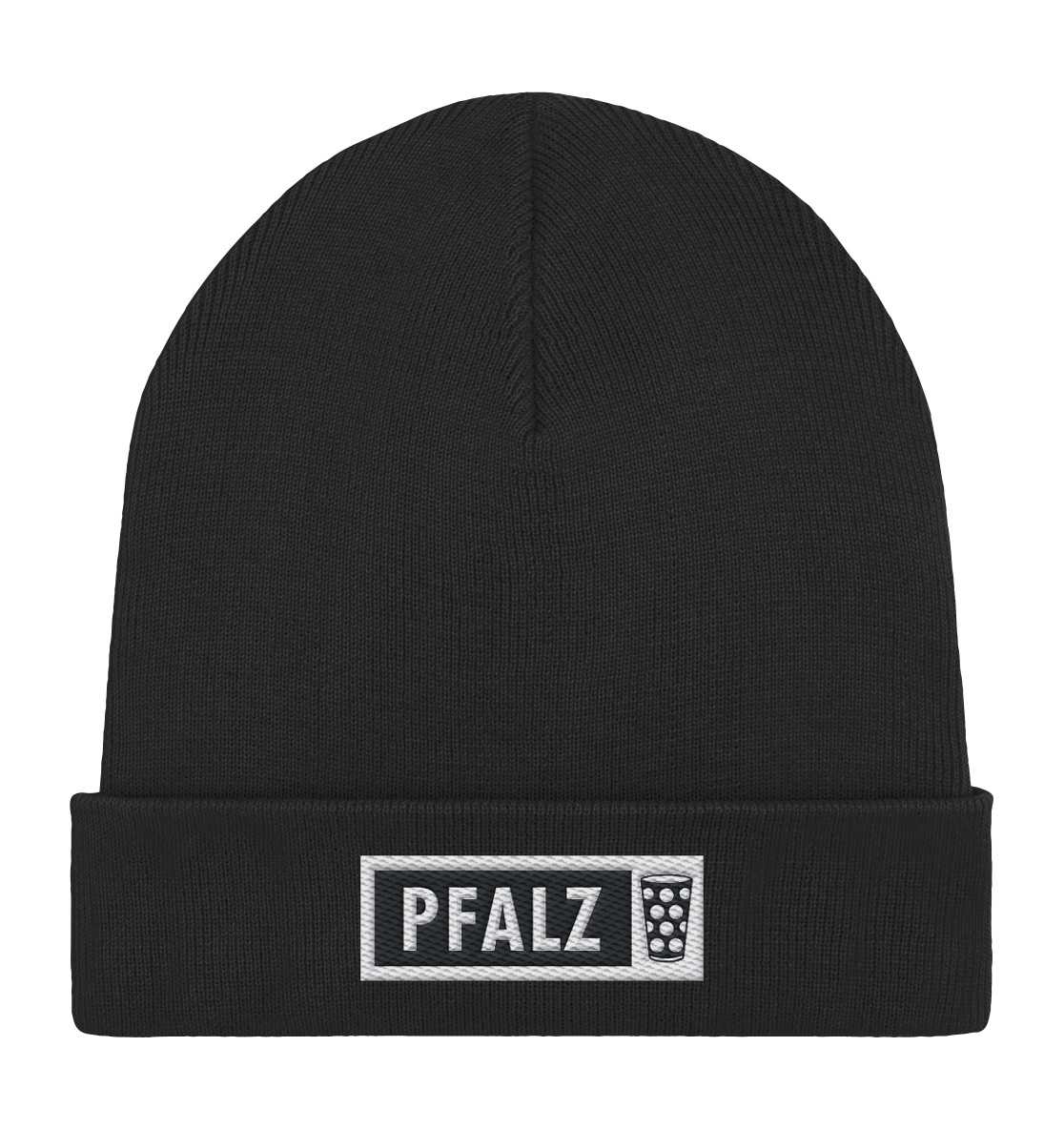 PFALZ - Organic Rib Beanie - Kappen & Mützen (Black, One Size, ) - GruemArt