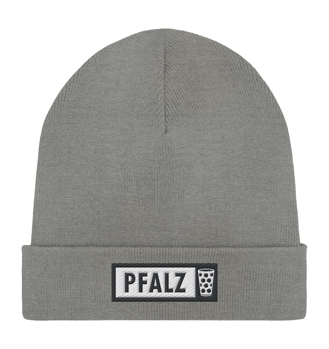 PFALZ - Organic Rib Beanie - Kappen & Mützen (Mid Heather Grey, One Size, ) - GruemArt