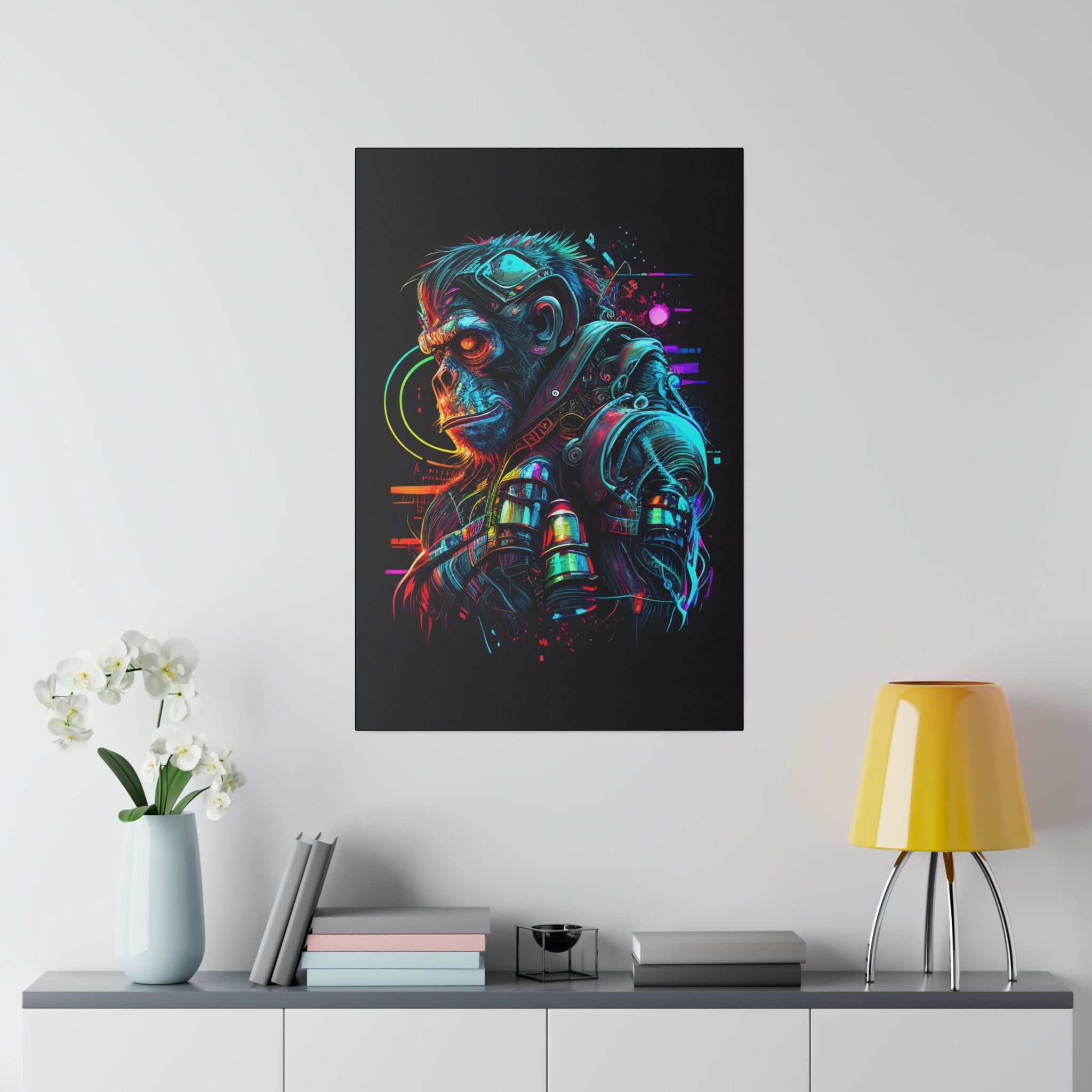 Space Ape - Leinwanddruck auf Keilrahmen - Leinwanddruck (50x75cm, 1.9cm, ) - GruemArt