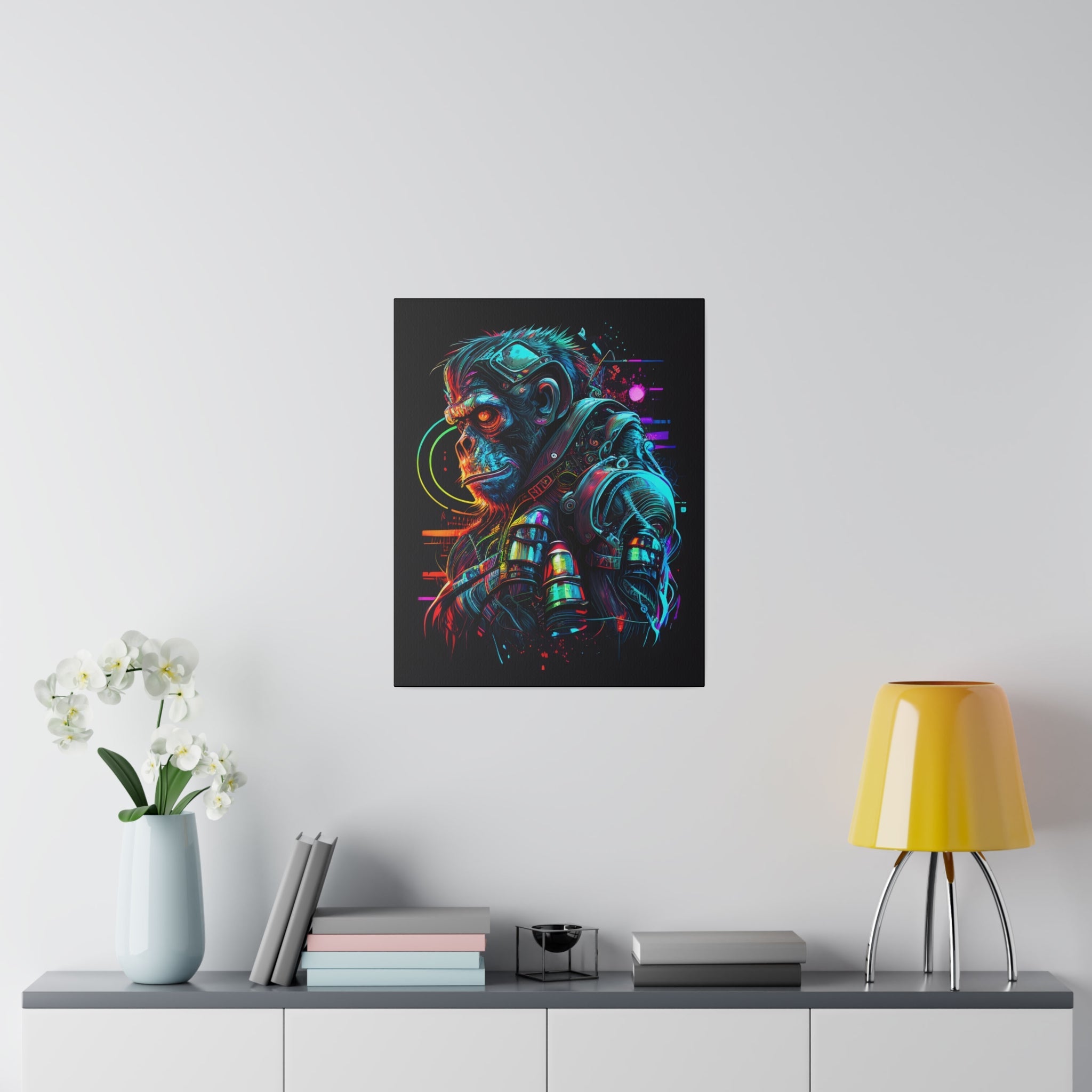 Space Ape - Leinwanddruck auf Keilrahmen - Leinwanddruck (40x50cm, 1.9cm, ) - GruemArt