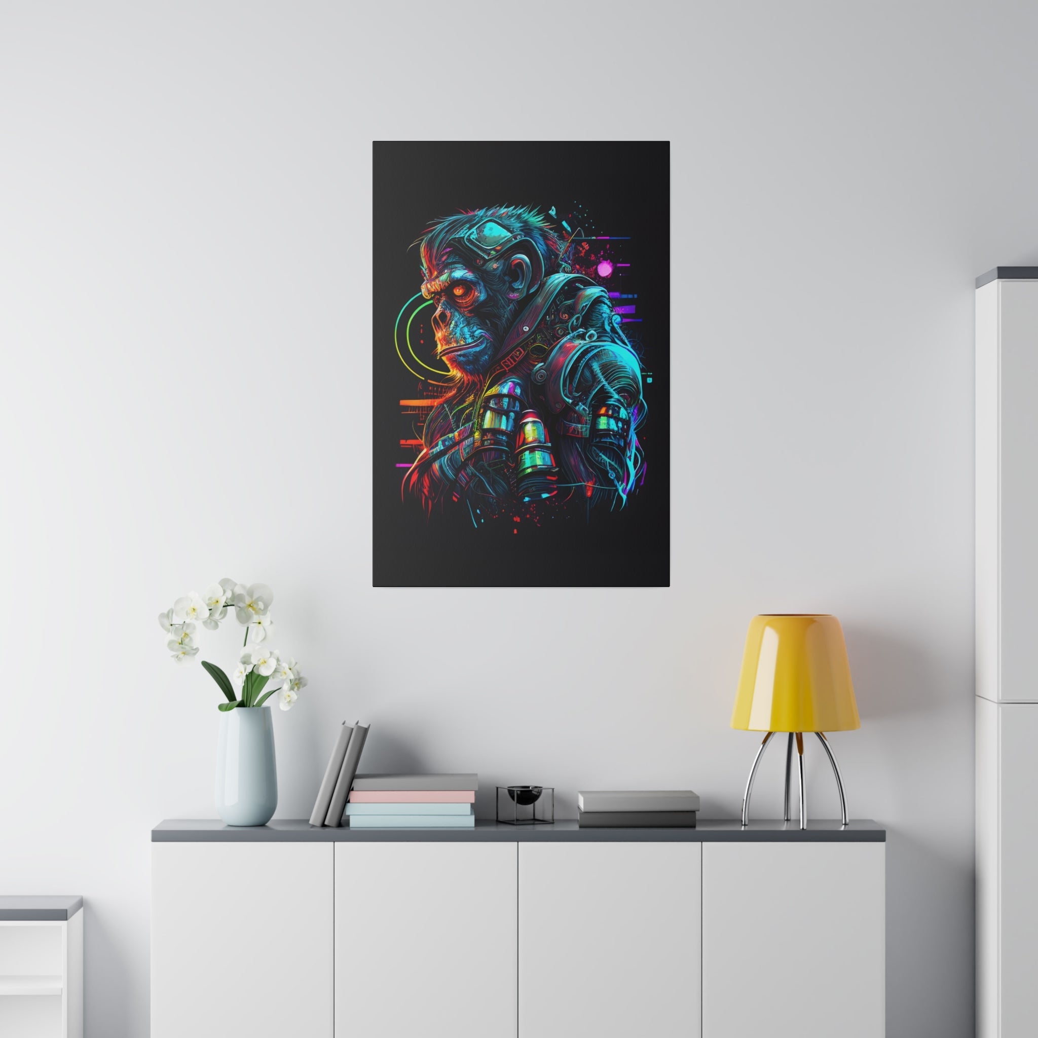 Space Ape - Leinwanddruck auf Keilrahmen - Leinwanddruck (60x90cm, 1.9cm, ) - GruemArt