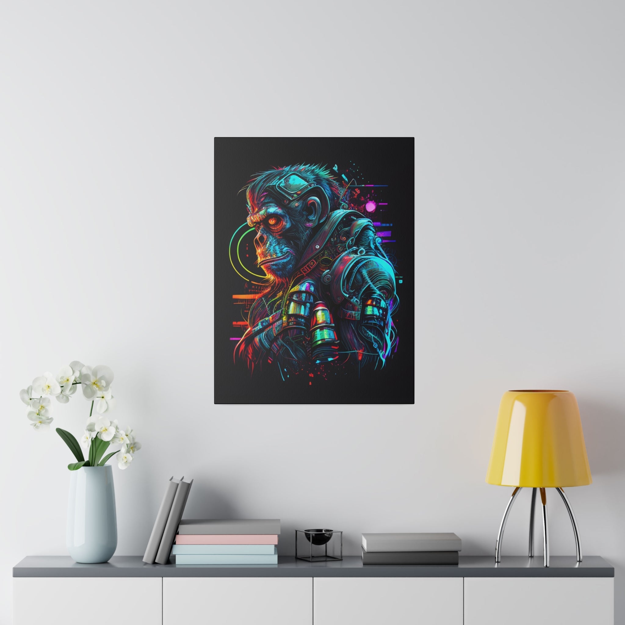 Space Ape - Leinwanddruck auf Keilrahmen - Leinwanddruck (45x60cm, 1.9cm, ) - GruemArt