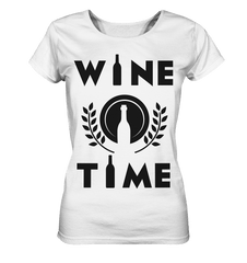 WINE TIME - Lady Shirt - Lady Shirt (Weiß, S, ) - GruemArt