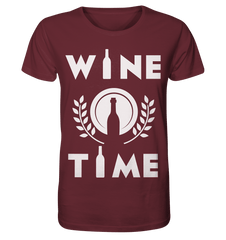 WINE TIME - Unisex Shirt - Unisex Shirt (Weinrot, S, ) - GruemArt